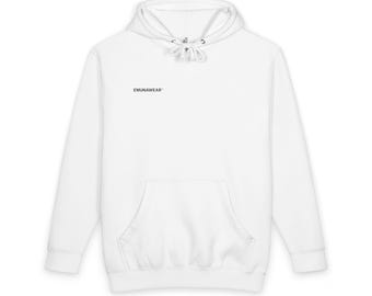Felpa con cappuccio "Le parole possono costruire o distruggere" / Felpa minimalista motivazionale / Felpa unisex pesante