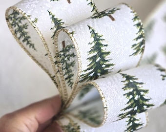 63mm Christmas Ribbon Wired Edge Tree Decoration Gift Wrap Presents Craft Glitter Luxury Xmas