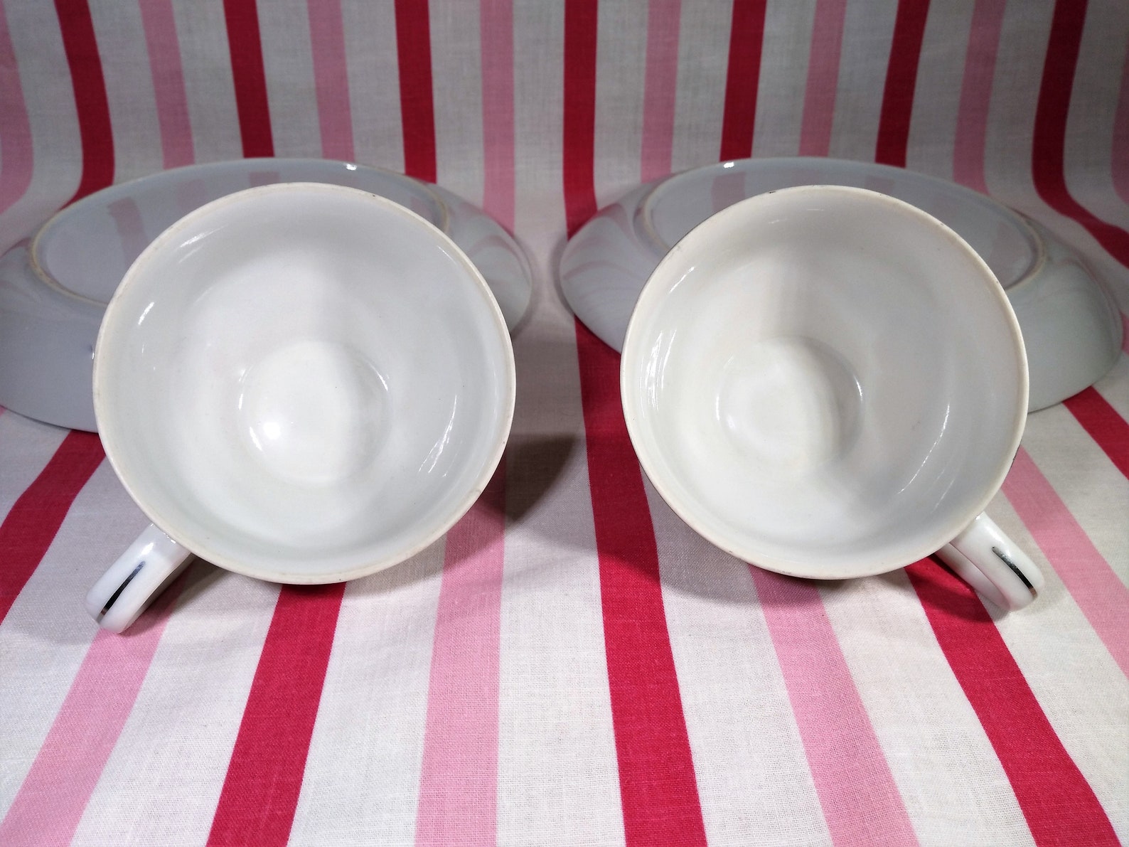 Delightful Vintage Laurel China Pine 4pc Snack Plate & Tea Cup Etsy