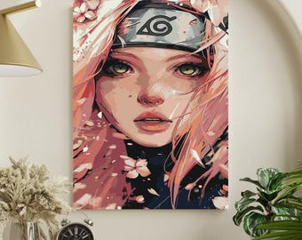 Anime - Premium Malen nach Zahlen Kit | Leinwand auf Holzkeilrahmen | DIY Malset für Erwachsene | Geschenk für Sie