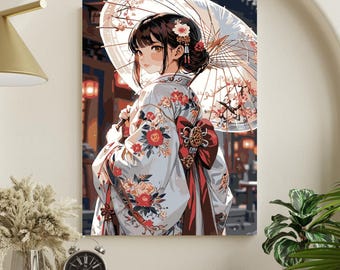 Anime Malen nach Zahlen Kit: Kunst auf Leinwand für Erwachsene