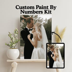 Custom Paint by Numbers | DIY Painting Kit for Adults | Framed Canvas on Wooden Frame | Personalized Paint by Numbers