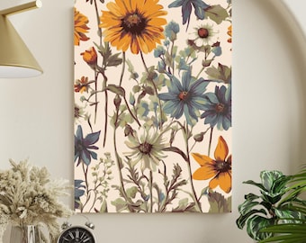 Rustikale Sonnenblume Malen Nach Zahlen Kit: DIY Bauernhaus Wandkunst