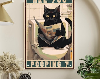 Tucocoo Playful Black Cat Paint By Numbers Kits With Brushes