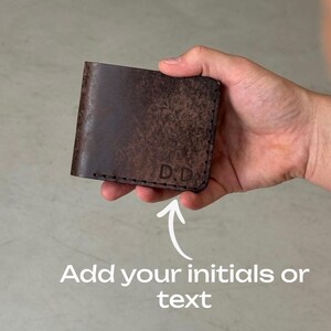Personalized Minimalist Leather Wallet Handmade Leather Accessories Custom Book Cute Wallet Unique Birthday Gift for Dad Mom Boy Girl