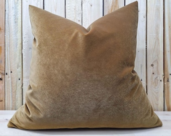 Kameel fluwelen kussensloop, zachte pluche kussensloop, luxe kussenhoes voor bank en bed