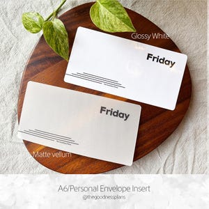 Line Envelope Insert | option Frost PVC Envelope | Customization