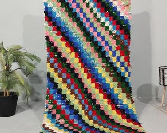Authentischer Berber Teppich , Handgemachter Teppichläufer, Flachgewebe Teppich, Flachgewebe Teppich, Küchenteppich