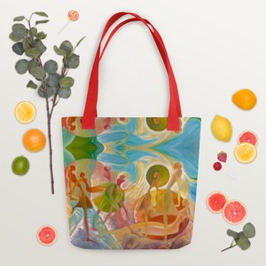 Blue heaven - Serenade of silhouettes tote bag