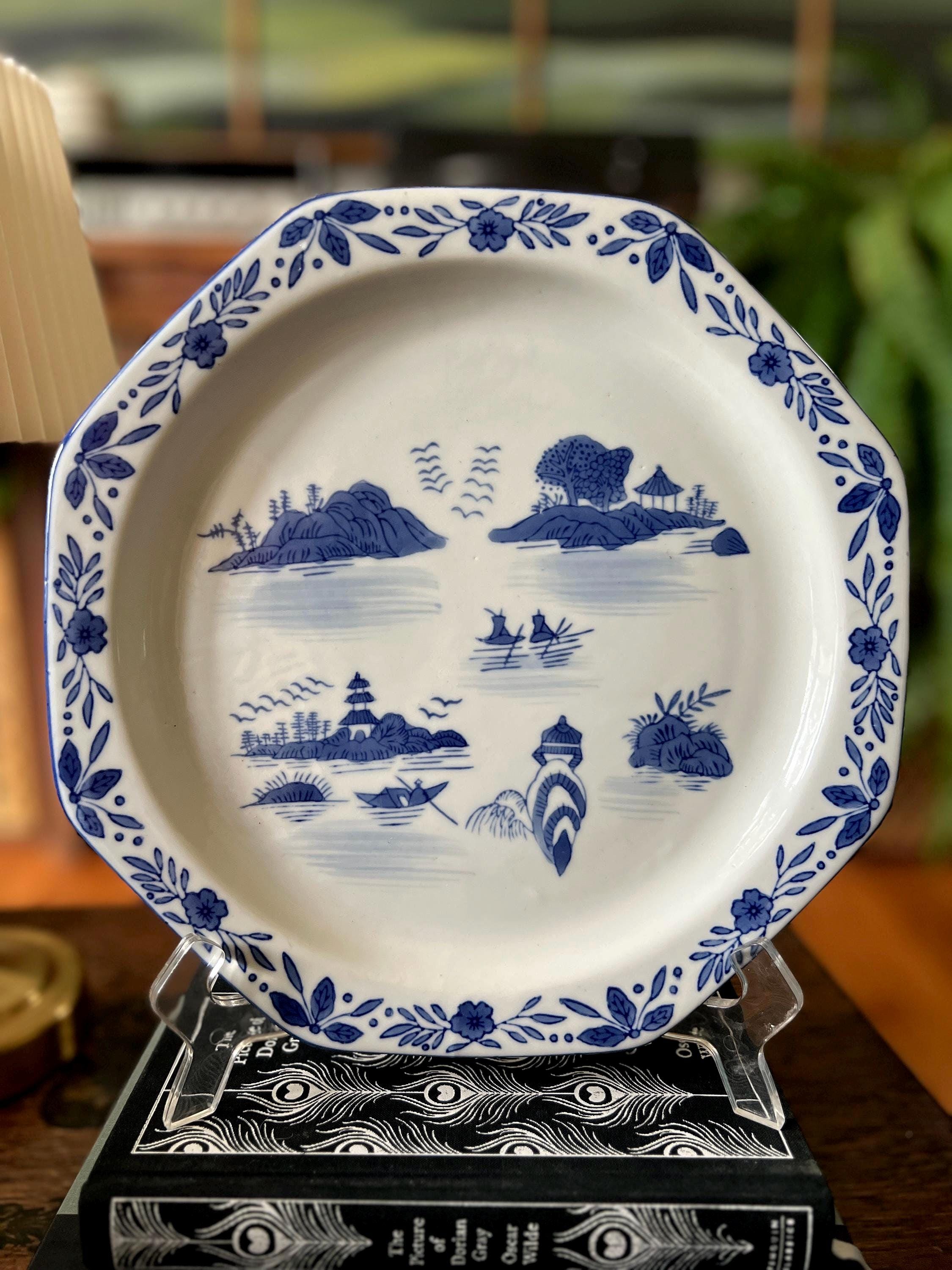 中国　プレート お皿 Chinese Square Plate - Etsy