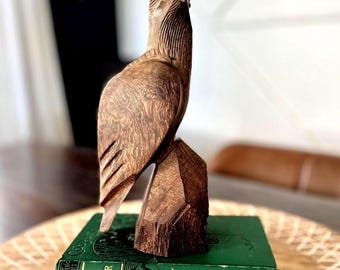 砂漠の鉄木の鷲の翼を広げた彫刻 - Etsy 日本