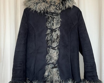 Vintage black Afghan coat