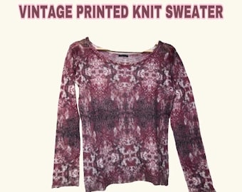 Sweter z moheru w stylu vintage