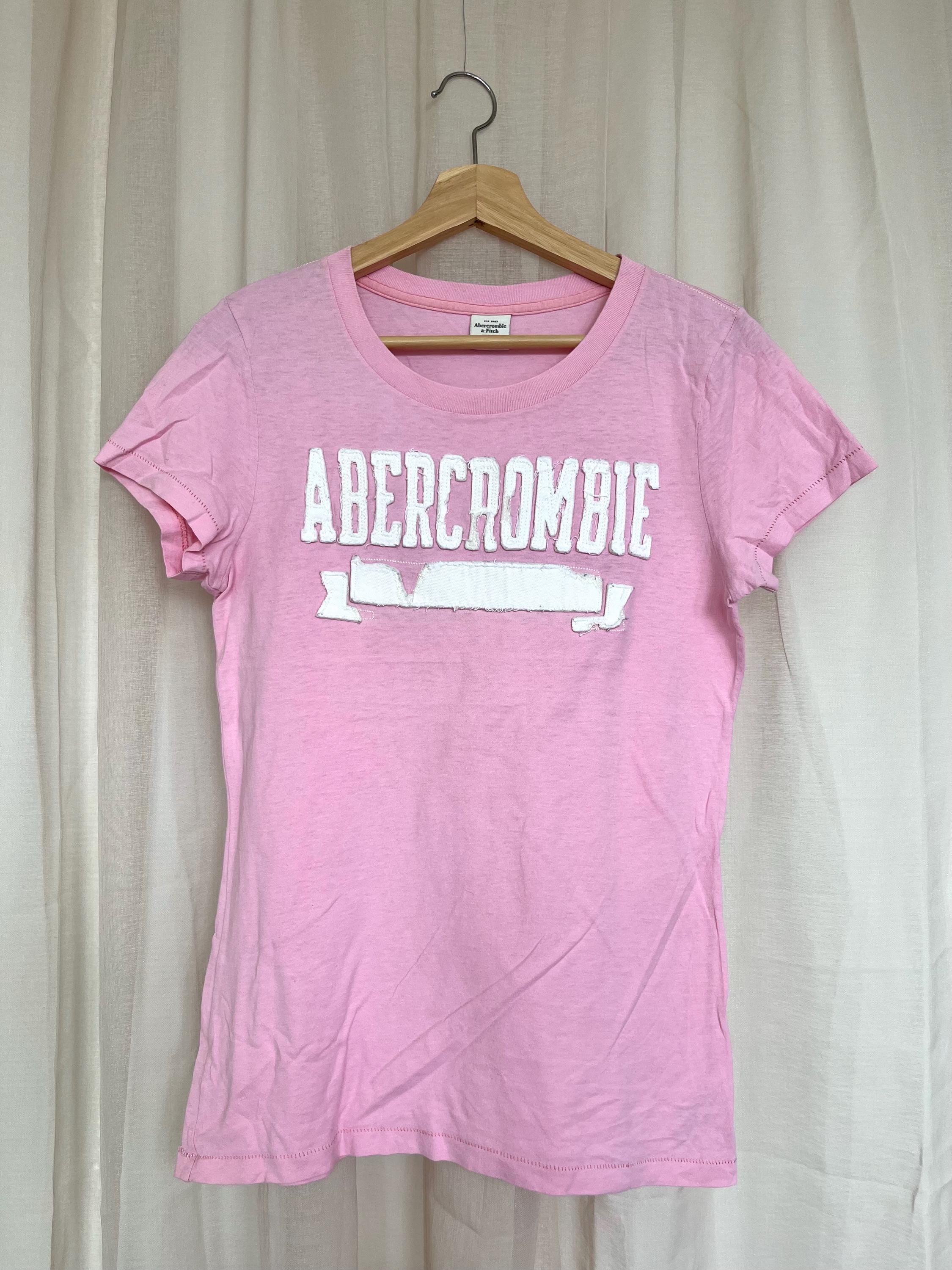 Abercrombie Y2k Pink T-shirt - Etsy