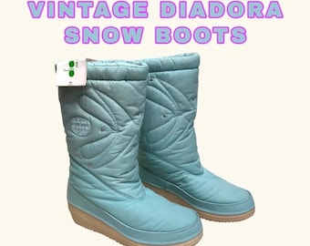 vintage lined Diadora snow boots
