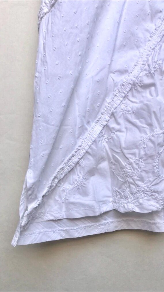 Patchwork effect white dress - image 3