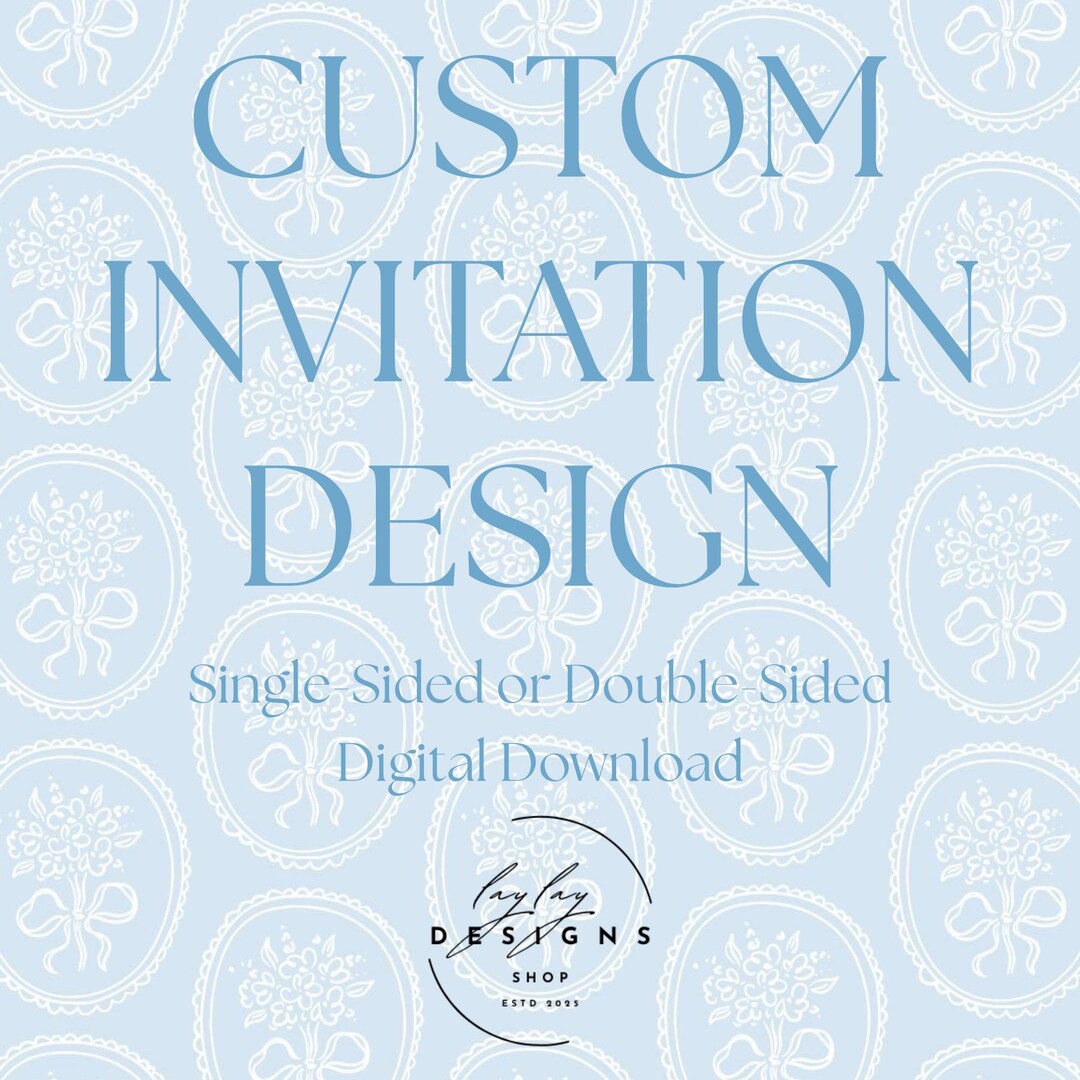 Custom Invitation Design: Editable Event Template (digital Download) - Etsy