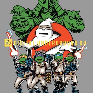 Teenage Mutant Ninja Turtles Ghostbusters, png
