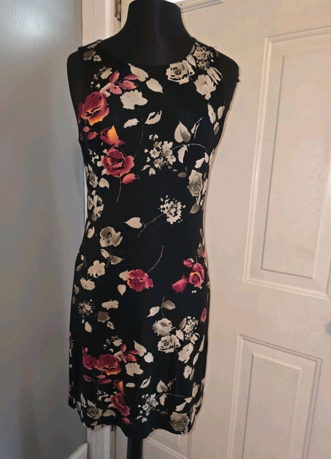 knee length dresses for ladies Vintage 2000s Beige & Black Lace JODY CALIFORNIA Dress main image 0