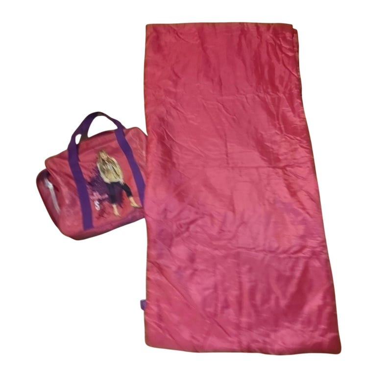 Y2K Disney Hanna Montana Sleeping Bag And Overnight Duffle Miley Cyrus Slumber image 2
