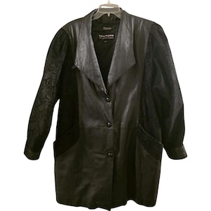 Vintage 90s Wilson Leather Jacket - Etsy