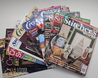 Various Vintage Cross Stitch Magazine Back Issues - YOU CHOOSE