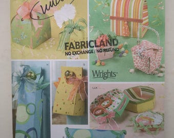 Simplicity Sewing Pattern 4320 UNCUT Fabric Gift Boxes Shirley Botsford Designs