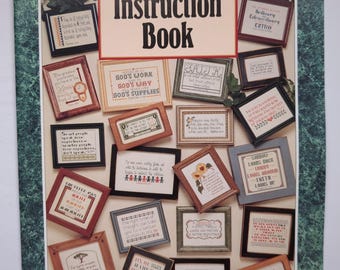 Vintage Cross Stitch Leaflet God's Little Instruction Book (1995)