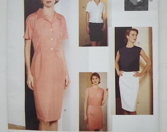 Vogue Attitudes Sewing Pattern 1600 Jennifer George Dress Top Skirt CHOOSE SIZE