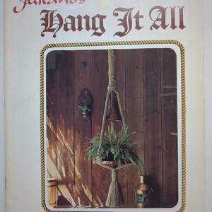 Makramémönsterhäfte från 1975 Juliano's Hang It All