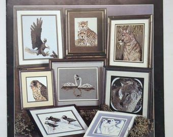 Vintage 1988 Cross My Heart Counted Cross Stitch Booklet Endangered Species