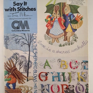 Say it with Stitches Crewel & Needlepoint Patterns 21 traceable designs