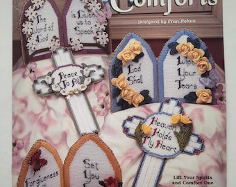 Vintage The Needlecraft Shop Heavenly Comforts Plastic Canvas Pattern Leaflet