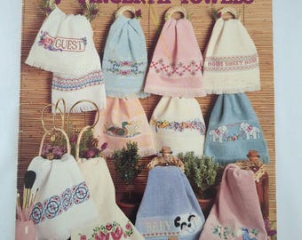 Fingertip Towels Cross Stitch Pattern Book Sam Hawkins Designs American School of Needlework