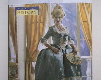Butterick Historical Sewing Pattern B4485 UNCUT 18th Century Court Dress Misses' Size 14-20