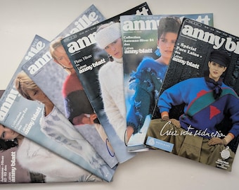 Rare Vintage 1980's Anny Blatt / Anny Maille Magazine Back Issues - YOU CHOOSE