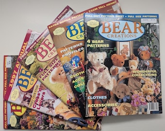 Vintage 1990's Bear Creations Magazine Back Issues - YOU CHOOSE