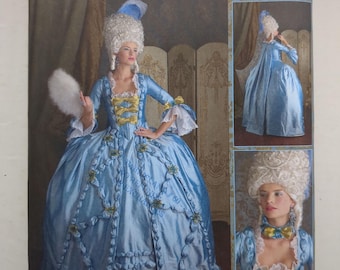 Simplicity 18th Century Historical Sewing Pattern 3637 UNCUT Marie Antionette Gown - CHOOSE SIZE