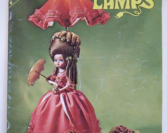 Living Dolls Lamps Instruction / Pattern Booklet Vintage 1976