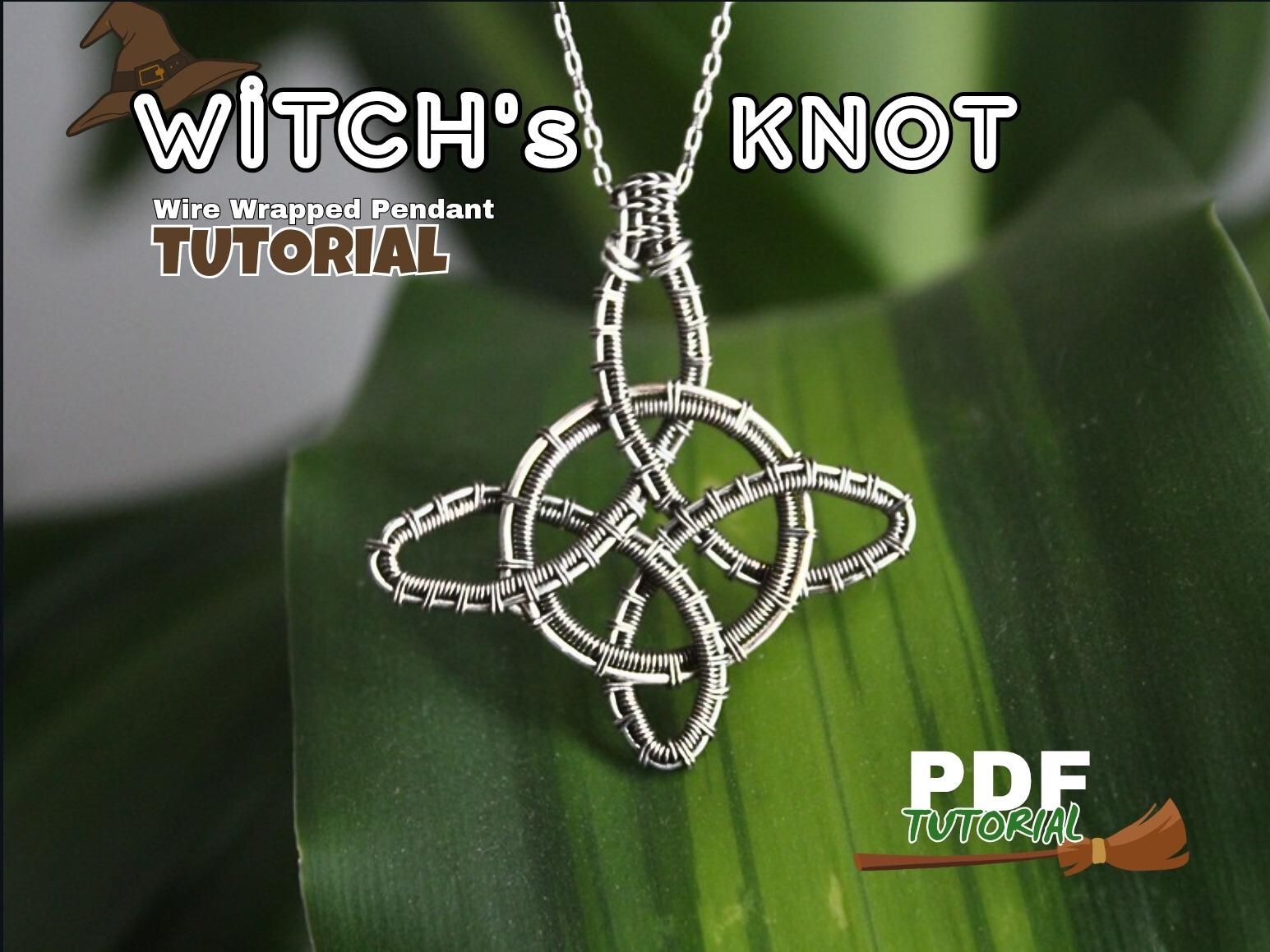 Witch Knot Pendant Wire Wrap Tutorial, Jewelry Tutorial, Jewelry