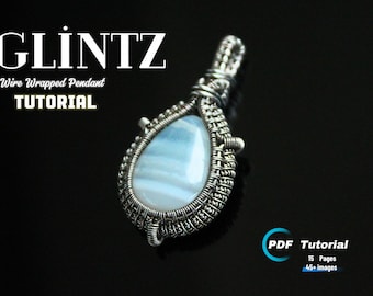Wire Wrapped Pendant Making Tutorial , Wire wrapped pendant ,Step-by-Step  , DIY Handmade Necklace , jewelry making, wire wrapped jewelry