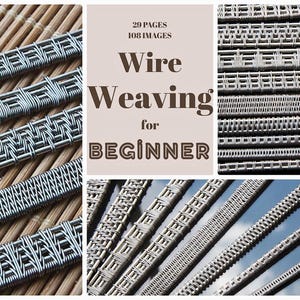 Wire Weaving Tutorial for Beginners , Wire Wrap Jewelry Pattern , Jewelry Making Guide , Wire Weaving Techniques, jewelry making , wire work