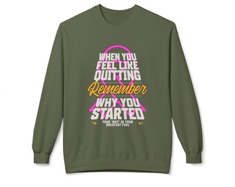 Cancer Survivor Fleece Sweatshirt: BRCA Awareness Unisex Pullover