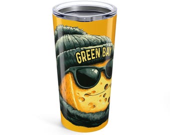 Green Bay Packers Tumbler: 20oz NFL Football Fan Gift