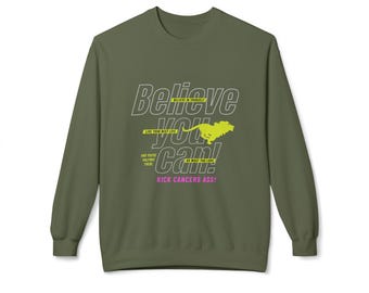 Cancer Survivor Fleece Sweatshirt: BRCA Awareness Unisex Pullover