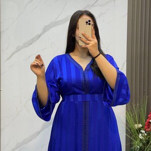 Moroccan Kaftan Dress | Eid Kaftan, Moroccan Kaftan, Arabian Dress, Maxi Loungewear dress, Party Eid, ethnic kaftan, gandoura for eid,