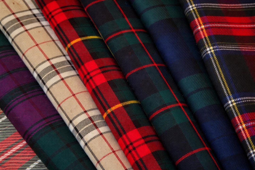 Scottish Traditional Plaid Tartan Fabric 13oz Light Weight Tartan 54 ...