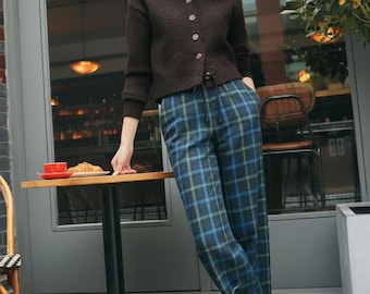 Women’s Tartan Plaid Pants – Ladies Acrylic-Wool Tartan Trousers |Vintage-Inspired Scottish Plaid Bottoms| Available in 50+ Tartans