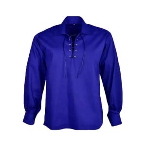 MakingDa Camicia Da Uomo Classica Scozzese Giacobita Ghillie Kilt Camicia Manica Lunga Accogliente Stringata Piratata Camicie Medievali Vintage Costume Top A275 Wine Red Xl 108171793