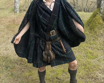 Men Traditional Scottish Great Kilt Highland Great Kilts Available in 50+ Tartans